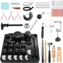 Ring Bender,Ring Bending Tool Set for Spoon Heavy Duty with Jewelry Spoon Making Tool,Multi-Functional DIY Maker Machine