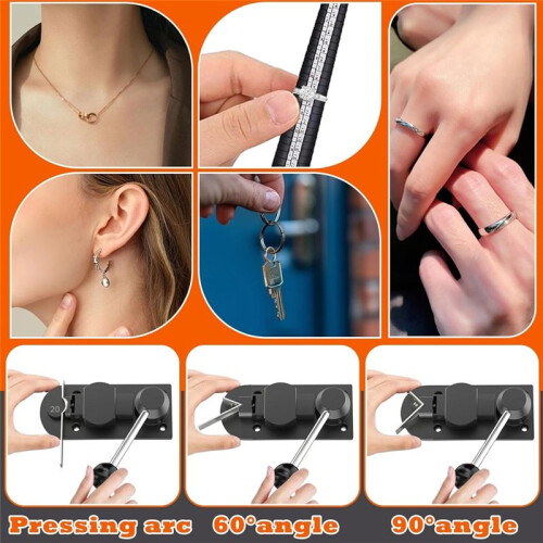 Ring Bender,Ring Bending Tool Set for Spoon Heavy Duty with Jewelry Spoon Making Tool,Multi-Functional DIY Maker Machine 1