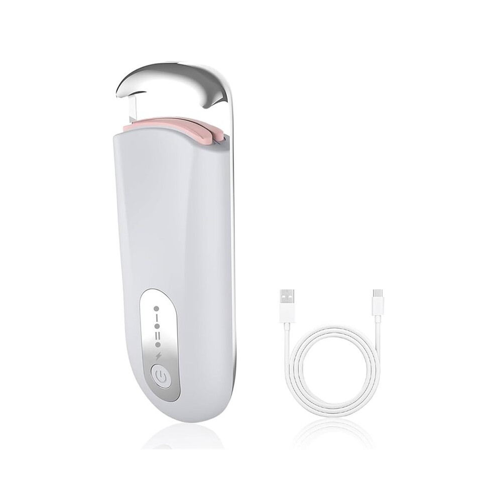 Heated Eyelash Curler for Natural Lashes 2-Level Adjustable Temperature  Electric Lash Curler Fast 3-Second Heat