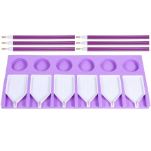 Painting Accessory Tray Organizer Art Storage Beads Kits 6 Slots Bead Art Tray Holder Containers Painting Tools