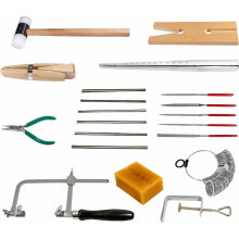 Jewelers Tools Set Ring Sizer Mandrel Measuring Tool Jeweler'S Mallet Hammer Stick for Jewelry Making