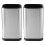 2X Stainless Steel Kitchen Utensil Holder, Kitchen Cutlery Storage, Utensil Organizer, Modern Rectangular Design,17X10cm 1