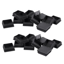 50mm x 50mm En Plastique Carré Fin Bouchons Aveugles Bouchon Tuyau Inserts 24 Pcs