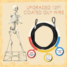 12 Ft Replacement Accessories, Coated Guy Wire Tether Cable Compatible with 12 Foot ,Repair Part U A