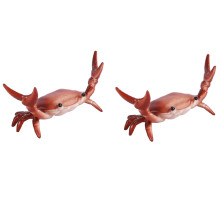 2X New Japanese Cute Crab Pen Holder Weightlifting Crabs Penholder Bracket Storage Rack Gift Stationery