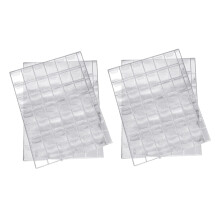20 PCS 42 Pockets Clear Coin Holders Folder Sheets Storage Cash Money Collection Album PVC Albums Collecting