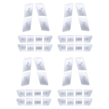 48 Piezas de Botones de Bloqueo de Memoria de Asiento de Puerta de Coche Cubre Pegatinas para Cla / Gla
