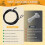 12 Ft Replacement Accessories, Coated Guy Wire Tether Cable Compatible with 12 Foot ,Repair Part U A 5