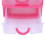 2X  Translucent Drawer Type Plastic Storage Box（Rose Red 3 Layers） 7
