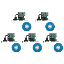 5X Controlador de Tarjeta Verde PCI-E Tarjeta PCI Express de Doble Serie DB9 RS232 Con 2 Puertos