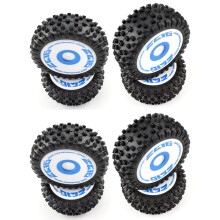 8Pcs Front and Rear Tires Wheel Tyre for 124017 1/12 RC Car Upgrade Parts Spare Accessories