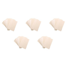 Paquete de 50 Láminas de Madera Sin Terminar, Tablero Fino de Madera Laminada Encolada para Casas, Aviones, Barcos, Manualidades y Adornos DIY.