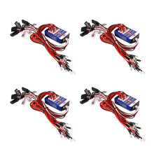 4X 12 LED Lighting Kit Steering Brake Simulation Flash Light for 1/10 Scale Models RC Car HSP HPI AXIAL RC4WD