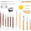 Clay Tools Kit, 19 PCS Pottery Tools, Sculpting Tool for Pottery for Ceramic , Carving, Drawing, Shaping 1