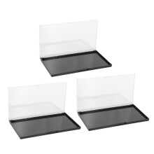 Magnetic Makeup Palette with Frosted Clear Top, 3 Pack Empty Eyeshadow Palettes Depots Travel Storage Box