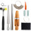 Ring Sizer Measuring Tool Set, 12 Pcs Ring Mandrel, Ring Sizer, Rubber Hammer, Plastic Ring Sizer Gauge, Wood Ring Clamp 1