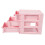 2X Plastic Drawer Designed 3 Compartment Jewelry Storage Box 5