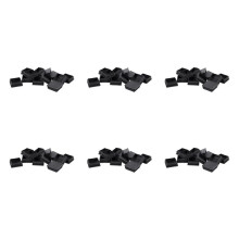 50mm x 50mm Plastico Cuadrado Extremo Ciegos Tapones Tapa Tubo Plaquitas 72 Piezas