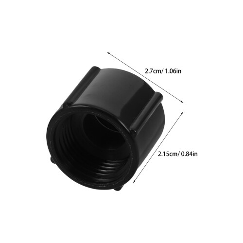 2Pz Tappi Scarico Rv in ABS Nero Per Calda/fredda 2