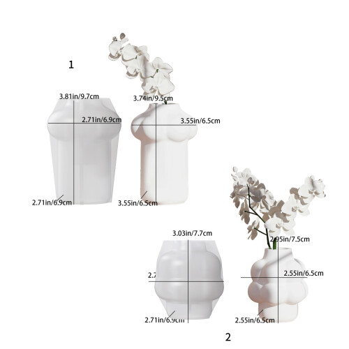 Silicone Cloud Shape Vase Mold High Temperature-Single layer 2