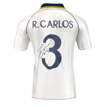 Roberto Carlos Signed Real Madrid 1999-00 Home Football Shirt