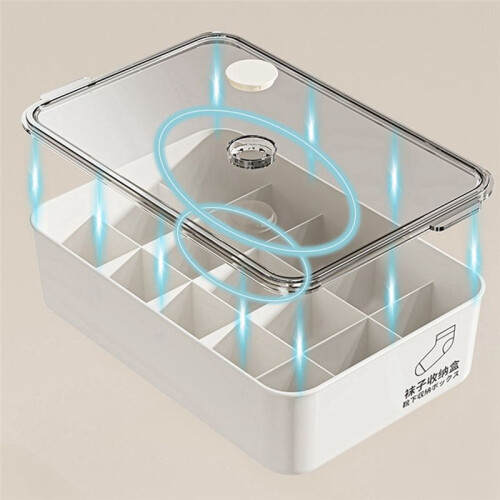 3pcs Large Capacity Dustproof Storage Box for Underwear and Socks Organizer Storage Box 2