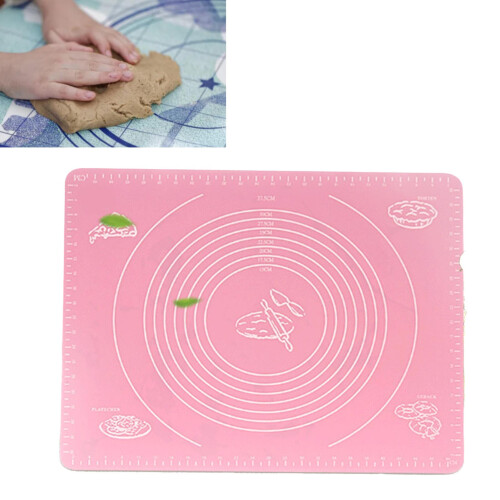 Nicht Haftendes Silikon-Backmatte 50x40cm Rosa Back- und Rollenmatte 2