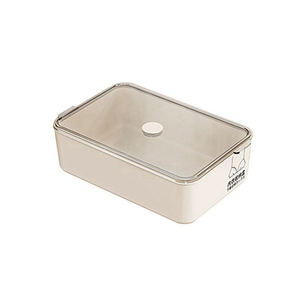 Large Capacity Dustproof Storage Box for Underwear and Socks Organizer Storage Box A Box with A Lid and No Lattice