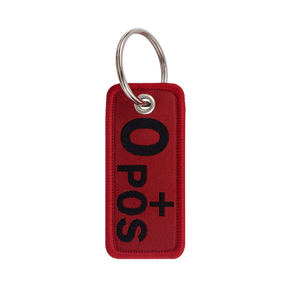 Versatile Blood Type Embroidered Keychain for Bags and-7