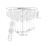 Glands taille bijoux alliage Texture pour les festivals de 3