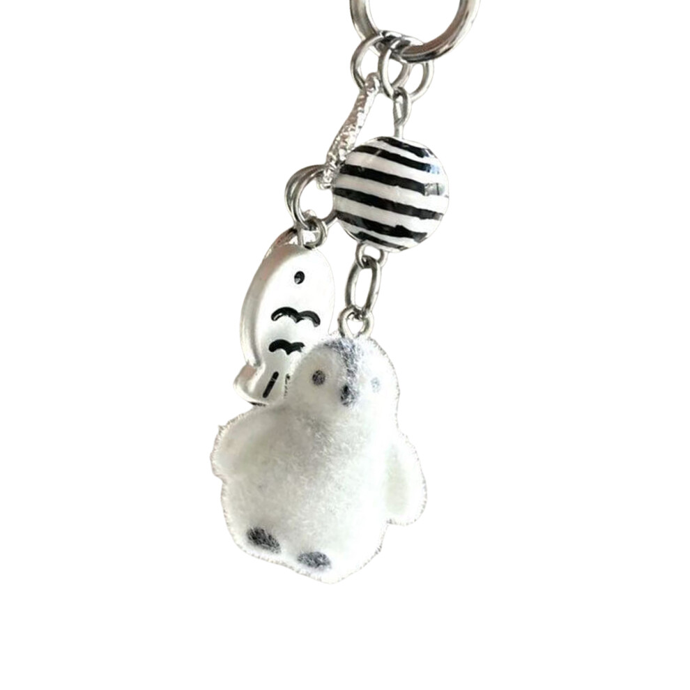 Adorable Clownfish Beaded Phone Cord Decoration-Penguin Fish 7732000628139