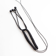 Adjustable Rope Wristband Wrist Jewelry Suitable for-Black