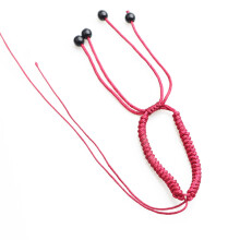 Geometric Woven Bracelet Unisex Bracelet Adjustable Rope-Red