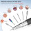 Nail Drill Handpiece for UP200 Machine, 35000RPM Professional Electric Nail File Handle Replacement 3 Pins, Low Noise 3