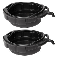 2X 10L Oil Drain Pan Wast Engine Oil Collector Tank Gearbox Oil Trip Tray for Repair Car Fuel Fluid Change Garage Tool