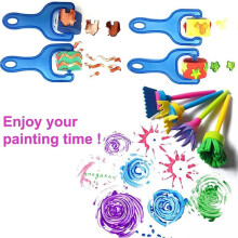 30pcs Kids Paint Sponges Paint Sponges for Kid,Early Learning Kids Toddlers Paint Brushes Sponge Stamps Foam
