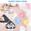 60pc Tailor'S Triangle Fabric Chalk Markers Precise for Quilting & Sewing 3