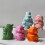 Figurines Moulds Silicone Texture Groundhog Shape for-Style 2 5