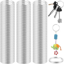 1500 Stuks Splitsleutelhangers, Zilveren Sleutelhangerringen in Bulk, Metalen Sleutelhanger voor Sleutel- en Knutselwerkjes, Hondenhalsband,