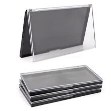 Magnetyczna Paleta do Makijażu z Przezroczystą Pokrywką, 4 Sztuki Pustych Pojemników na Cienie do Powiek i Puder do Makijażu DIY