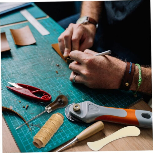 Leather Working Kit DIY Leather  Sewing Tools with Multiple Portable for Hand Stitching 2