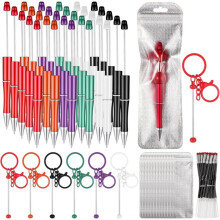 DIY Kralenpen Kralensleutelhanger Maakset met Navullingen Zakken Kralensleutelhangerstaven Kralen Niet Inbegrepen Schoolkantoor