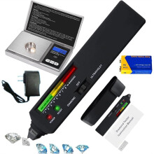 DiamondTester Pen with 365nm UV Light & Thermal Sensor-Fast 0.5s Detection, 200g/0.01g  Scal,for Novice and Expert