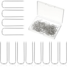 100Pcs Silver U Pins for Crafts,U Pins for Crafts, Stainless Steel Sewing Pin for Quilting, Fabric Arts and DIY Projects