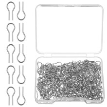 300Pcs High Fire Wire for Ceramics, 0.5mm R-Shape Carbon Steel Fused Glass Supplies, for Jewelry Making,Clay Crafts