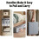 4pack Foldable Fabric Storage Bins for Bed Sheets, Duvet Covers, and Pillowcases - Grey 2