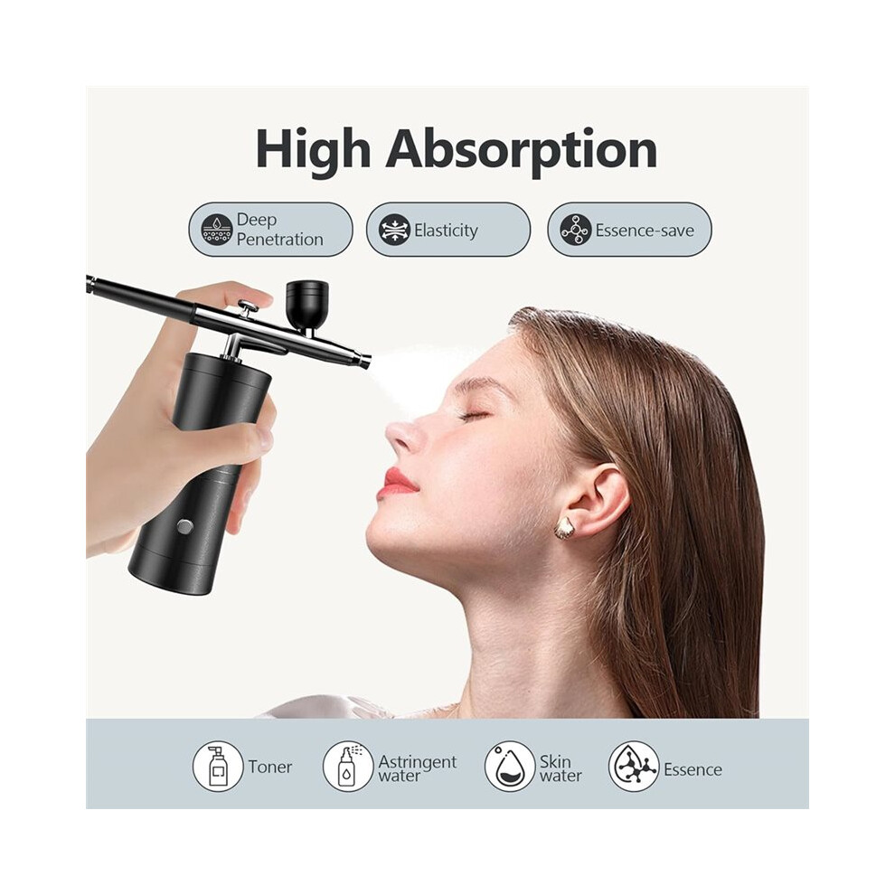 Istovo Air Brush Painting Set: Airbrush For Nails W/ 32 Psi Compressor, Rechargeable, 0.3Mm Non-Clogging Nozzle For Makeup A