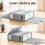 4pack Foldable Fabric Storage Bins for Bed Sheets, Duvet Covers, and Pillowcases - Grey 5