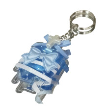 Gothic Lolita Bowknot Blood Bag Keychain Unique Key-Blue