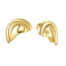 Elegante Halbkreis-Ohrmanschette für Damen,- Goldfarben